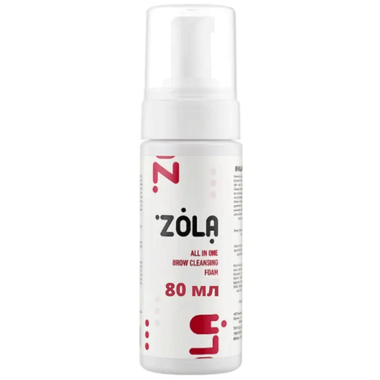 Пена для бровей ZOLA Brow Cleansing, очищающая, 80 мл, Объем: 80 мл