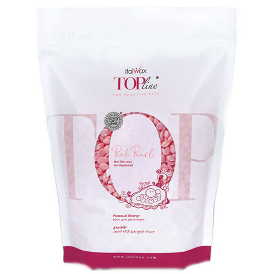 ItalWax Горячий воск в гранулах TOP Formula, розовый жемчуг, 750 г, Объем: 750 г, Аромат: Розовый жемчуг