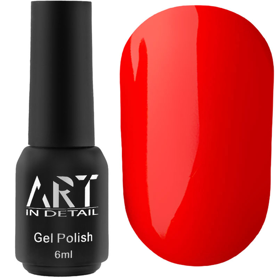 Гель-лак ART NEON N003 (красно-оранжевый, неоновый), 6 мл