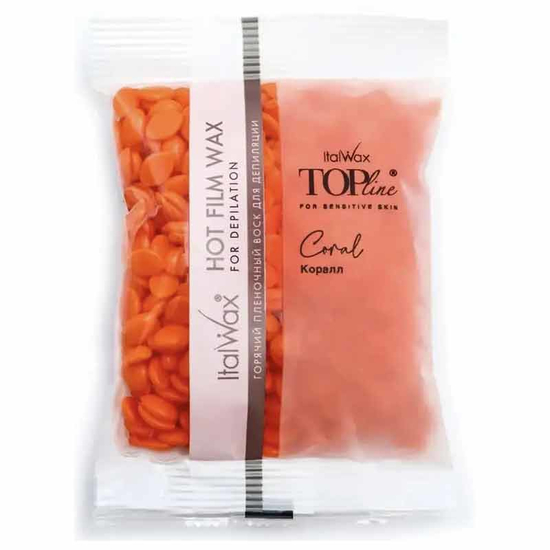 ItalWax Горячий воск в гранулах, TOP Formula коралл 100 г, Объем: 100 г, Аромат: Коралл