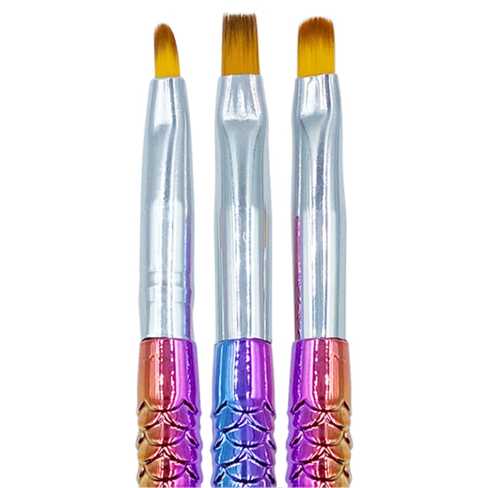 Набор кистей для геля, рыбка, 3 шт, L-194