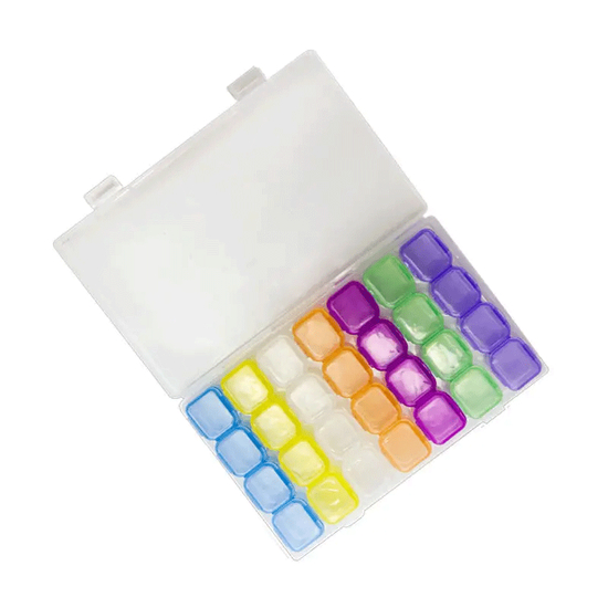 Контейнер для декора разборной, цветной, 28 ячеек, 11х17,5 см4