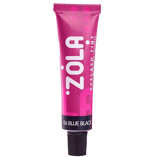 Фарба для вій  із колагеном ZOLA Eyebrow Tint With Collagen 15 мл (06 Blue Black), Об`єм: 15 мл, Колір: 06 Blue Black