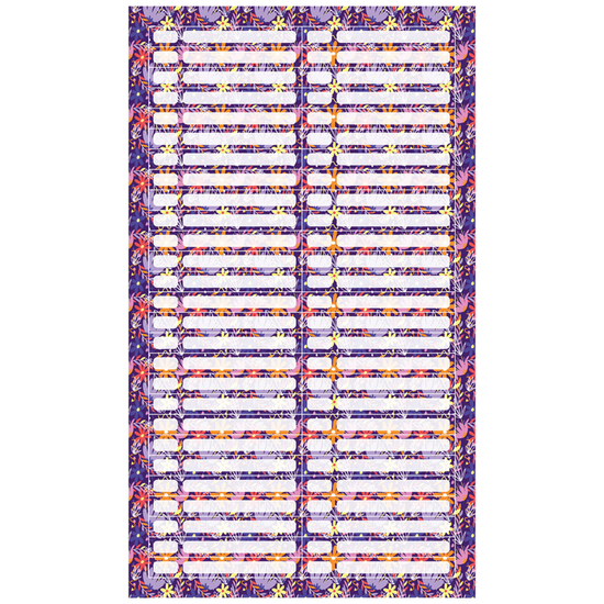 Наклейки на типсы (стикеры), Flower, 1 лист/54 наклейки, Цвет: Flower