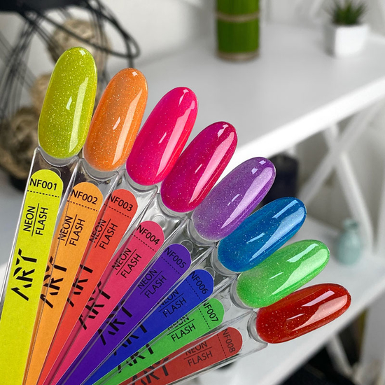 Гель-лак светоотражающий ART Neon Flash №008, 6 мл, Объем: 6 мл, Цвет: NF0085