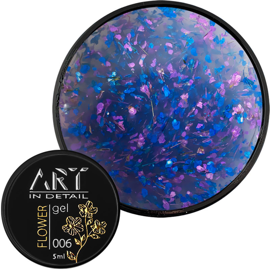 ART Flower Gel №006, гель с сухоцветами, 5 мл, Цвет: 0062