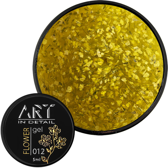 ART Flower Gel №012, гель с сухоцветами, 5 мл, Цвет: 0122