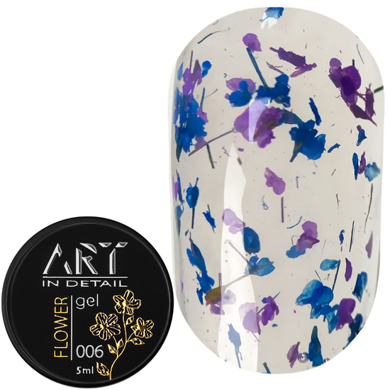 ART Flower Gel №006, гель с сухоцветами, 5 мл, Цвет: 006