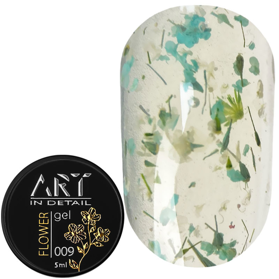 ART Flower Gel №009, гель с сухоцветами, 5 мл, Цвет: 009