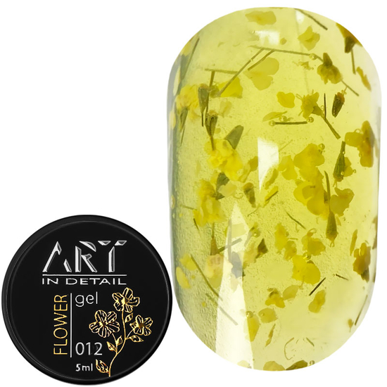 ART Flower Gel №012, гель с сухоцветами, 5 мл, Цвет: 012