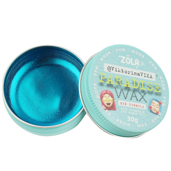 Воск для бровей  ZOLA Viktorina Vika Paradise Wax with Vitamin E and Argan Oil 30 гр, Объем: 30 г2