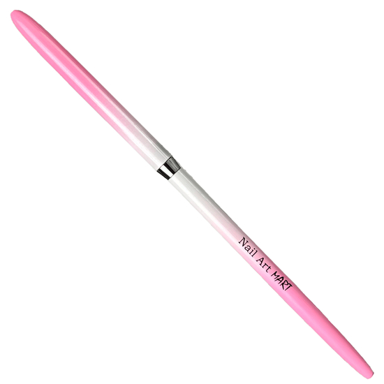 Пензель для малювання та френча mART рожевий з ковпачком, 11 мм G-463