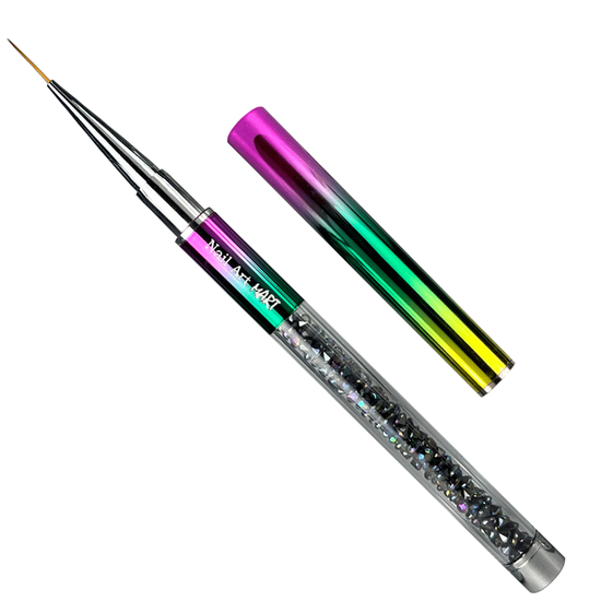 Пензель для малювання та френча mART стрази хамелеон з ковпачком, 11 мм G-44