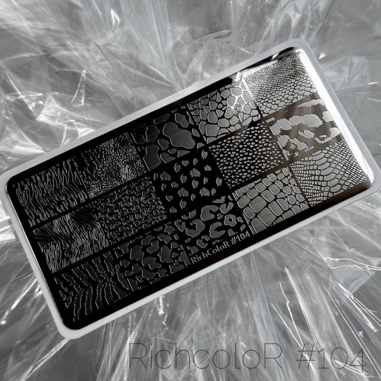 Пластина для стемпинга RichColor-104, Цвет: 1043