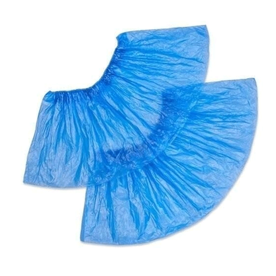 Бахилы одноразовые, голубые, 100 шт, Цвет: Голубой