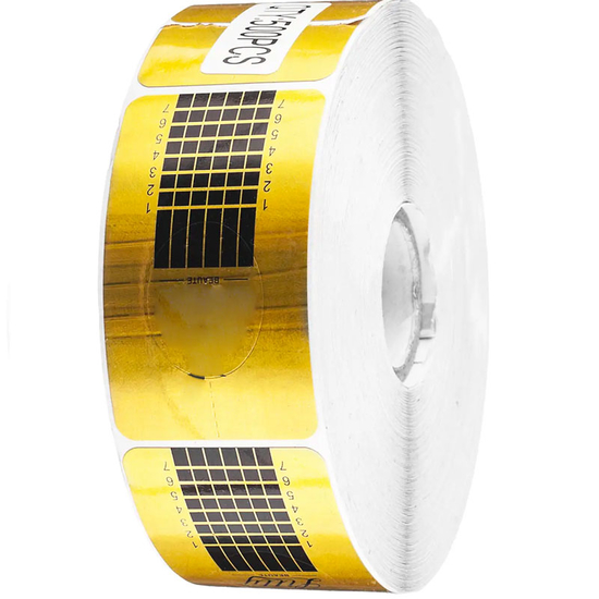 Форми для нарощування нігтів, вузькі золоті, №16, Колір: 16