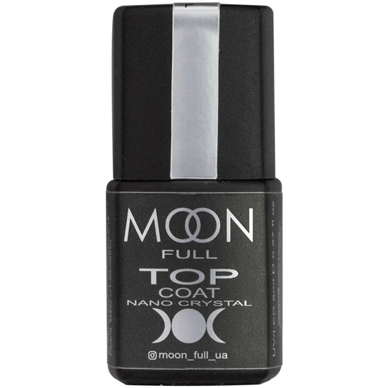 MOON FULL NANO CRYSTAL, топ для гель лака, 8 мл, Объем: 8 мл
