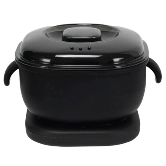 Воскоплав для воска в гранулах, в таблетках с силиконовой чашей на 400 мл, черный, Цвет: Черный
