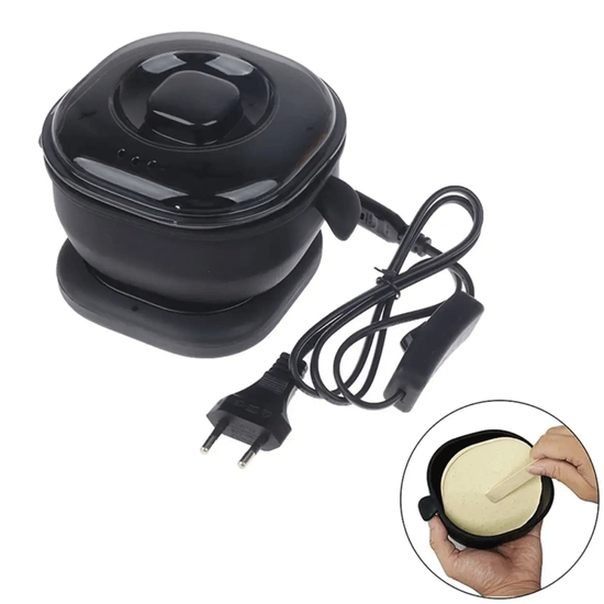 Воскоплав для воска в гранулах, в таблетках с силиконовой чашей на 400 мл, черный, Цвет: Черный
2