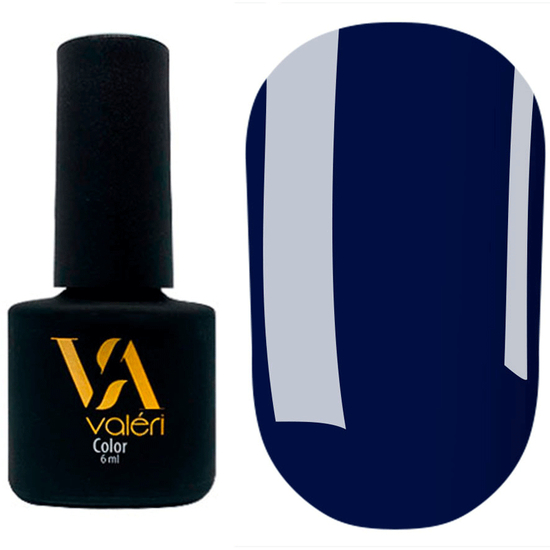 Гель-лак Valeri №125 (тёмно-синий, эмаль), 6 мл