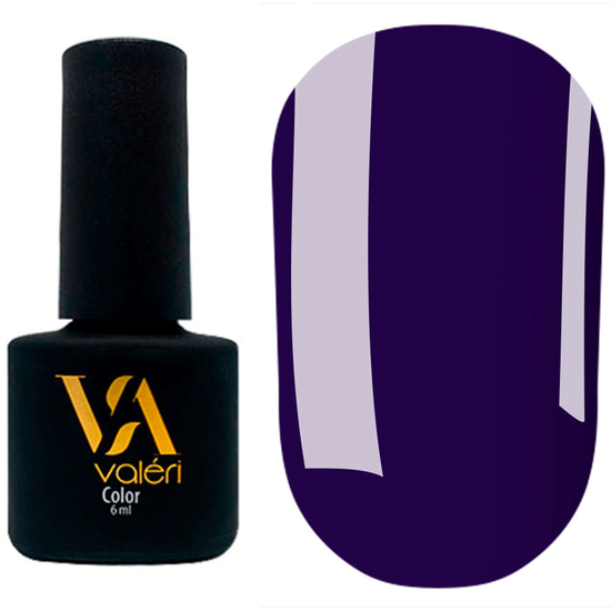 Гель-лак Valeri №126 (тёмный сине-фиолетовый, эмаль), 6 мл