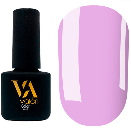 Гель-лак Valeri №130 (пастельно-лиловый, эмаль), 6 мл
