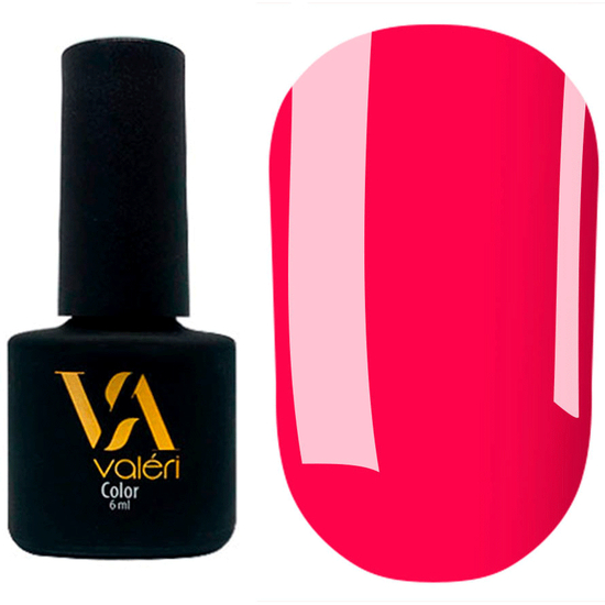 Гель-лак Valeri №138 (насыщенный коралловый, эмаль), 6 мл