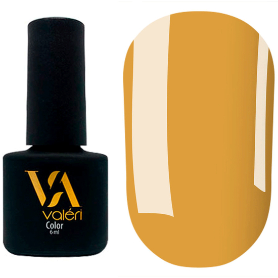 Гель-лак Valeri №144 (светлый оранжево-желтый, эмаль), 6 мл