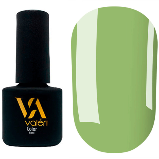 Гель-лак Valeri №148 (светлый зелено-оливковый, эмаль), 6 мл