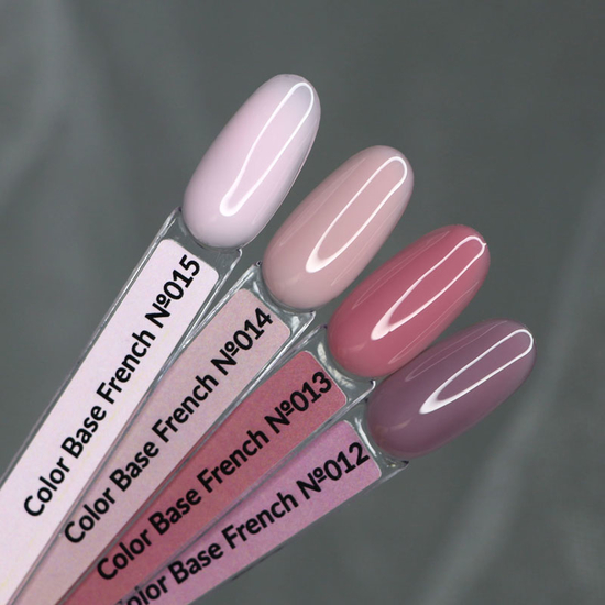 База Komilfo Color Base French 015 (сливочно-розовый), 30 мл (банка) (без кисточки), Объем: 30 мл (банка), Цвет: 0155