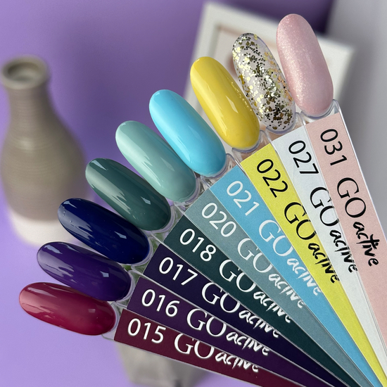 Лак для ногтей Nail Polish GO ACTIVE 031 (прозрачный пастельно-розовый с золотистой слюдой), 10 мл, Цвет: 0313