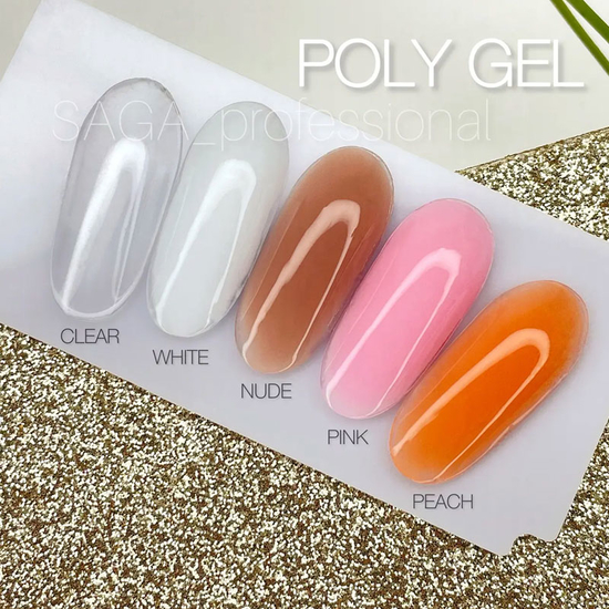 Полигель SAGA POLY GEL Pink в баночке, 30 мл (Розовый), Объем: 30 мл, Цвет: Pink2