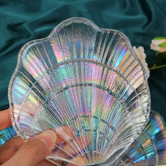 Стекляная подставка "Ракушка" для клея, для смешивания красок4