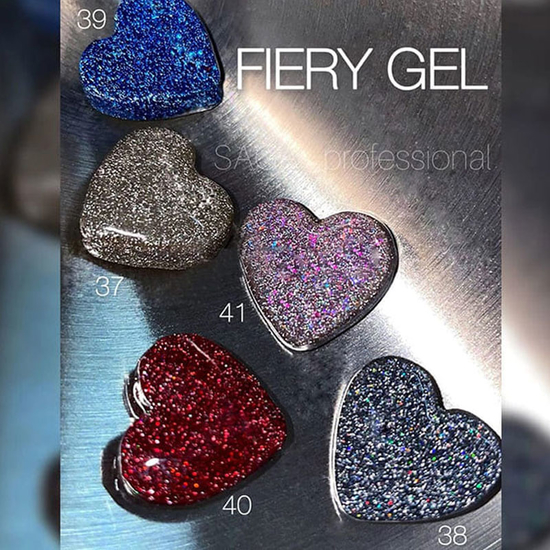 Гель-лак светоотражающий SAGA Fiery Gel №41, 8 мл, Цвет: 413