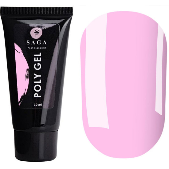 SAGA Poly Gel - Pink, 30 г, Цвет: Pink