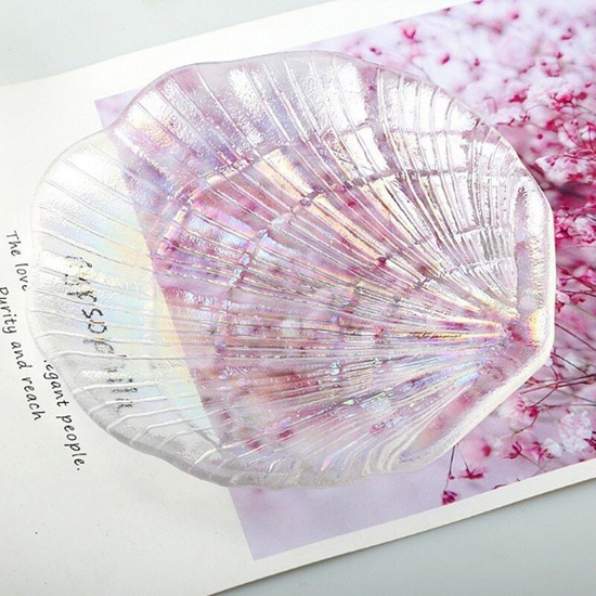 Стекляная подставка "Ракушка" для клея, для смешивания красок2