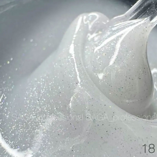 Гель для наращивания Saga Professional Builder Gel Veil №18, 15 мл, Объем: 15 мл, Цвет: 182