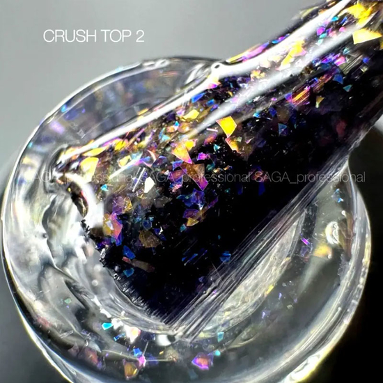 Топ для гель-лака без липкого слоя SAGA Crush Top №02 (с поталью), 9 мл, Цвет: 02
3