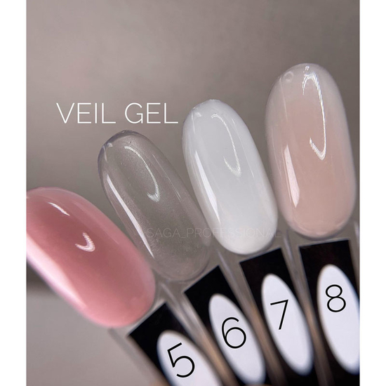 Гель для нарощування SAGA Builder Gel Veil №8 30 мл, Об`єм: 30 мл, Колір: 083