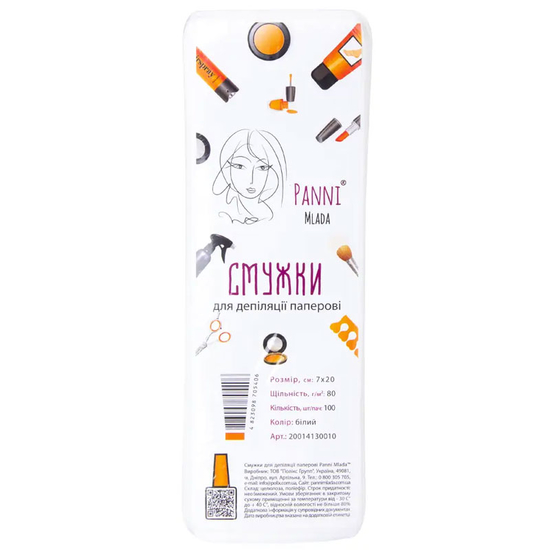 Полоски для депиляции 100 шт, Panni Mlada, Цвет: Белый
