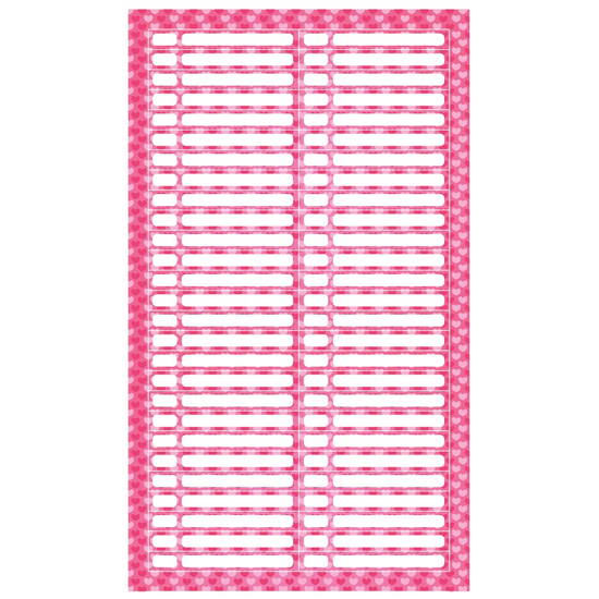 Наклейки на типсы (стикеры), Heart, 1 лист/54 наклейки, Цвет: Heart