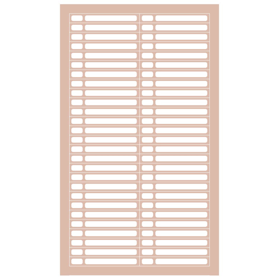 Наклейки на типсы (стикеры), Beige, 1 лист/54 наклейки, Цвет: Beige