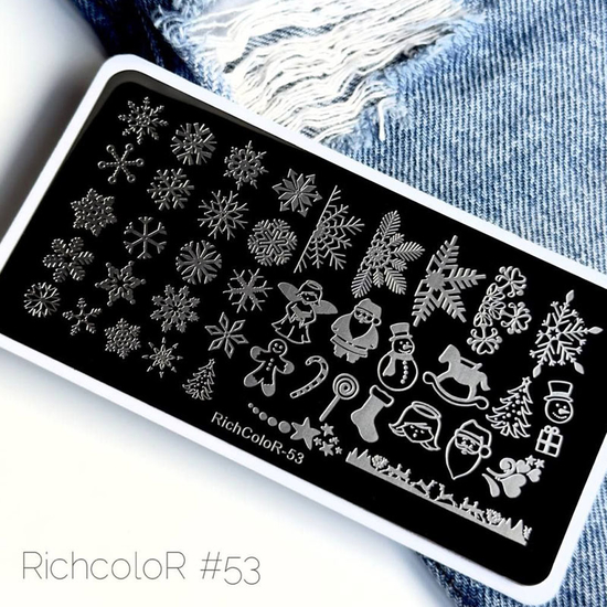 Пластина для стемпинга RichColor-053, Цвет: 053