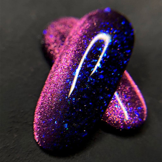 Гель-лак CROOZ Cat Eye Mercury 05 розово-фиолетовый с поталью, 8 мл, Цвет: 05
2