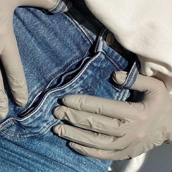 Перчатки нитрил неопудренные нестерильные MediOk Ash серые 100 шт, S, Размер: S2