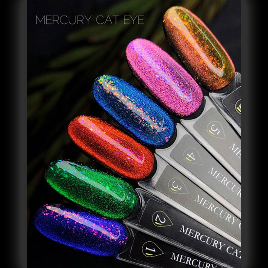 Гель-лак CROOZ Cat Eye Mercury 03 рожево-теракотовий з поталлю, 8 мл, Колір: 034