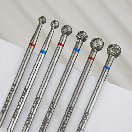 Фреза алмазная ART 105 шар красный 050, Форма: Шар, Цвет: Красный, Диаметр: 5 мм2