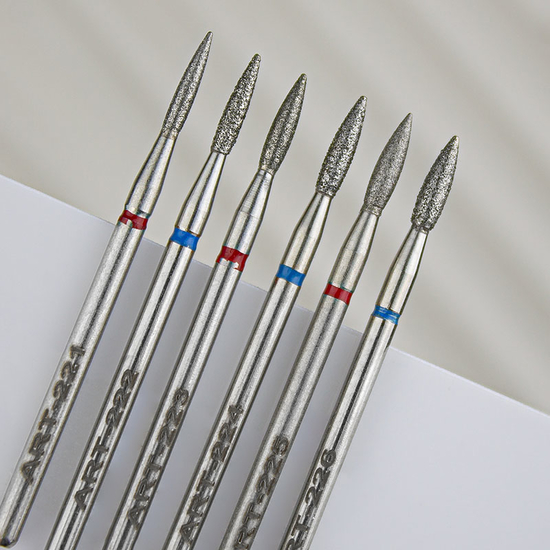 Фреза алмазна ART 224 полум'я синє 021, Форма: Полум'я коротке, Колір: Синій, Диаметр: 2,1 мм2