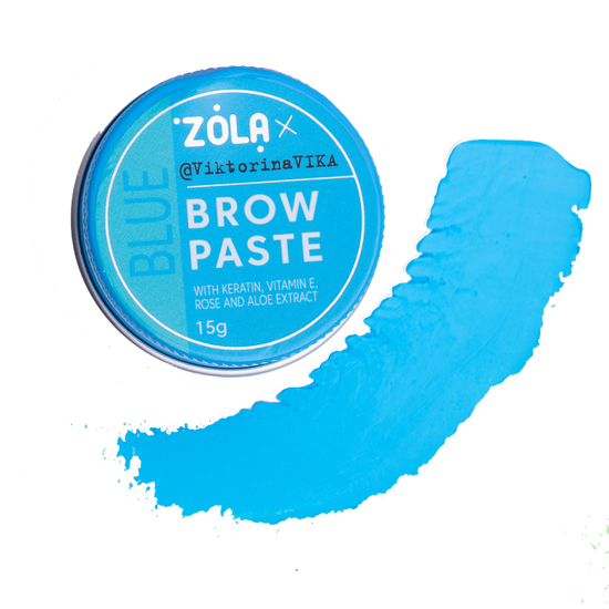 Контурная паста для бровей ZOLA Viktorina Vika Голубая, 15 гр, Цвет: Голубая
