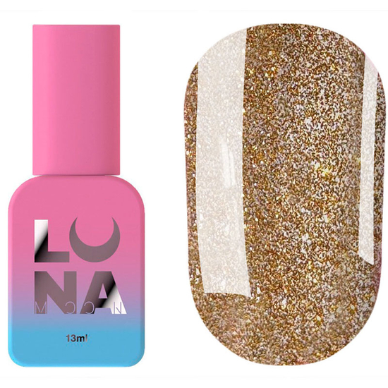 Топ для гель-лака LUNA Top Flash Gold 13 мл, Объем: 13 мл, Цвет: Gold
